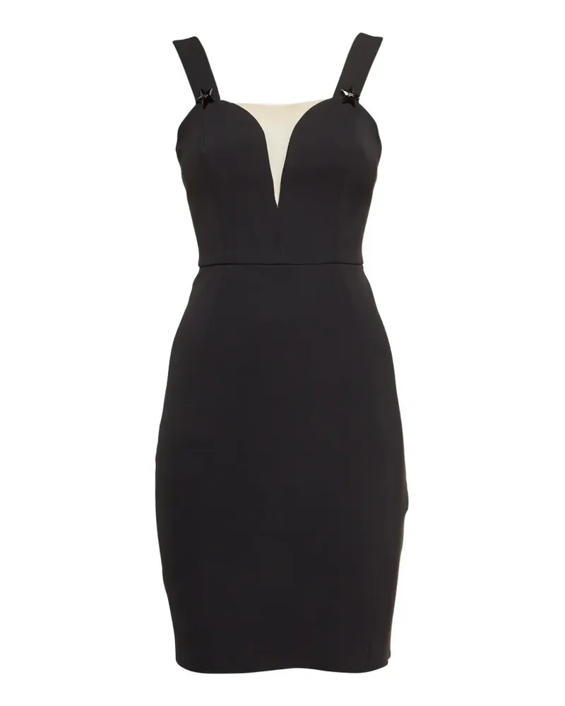 Elisabetta Franchi sheath crepe dress - Schwarz Schwarz