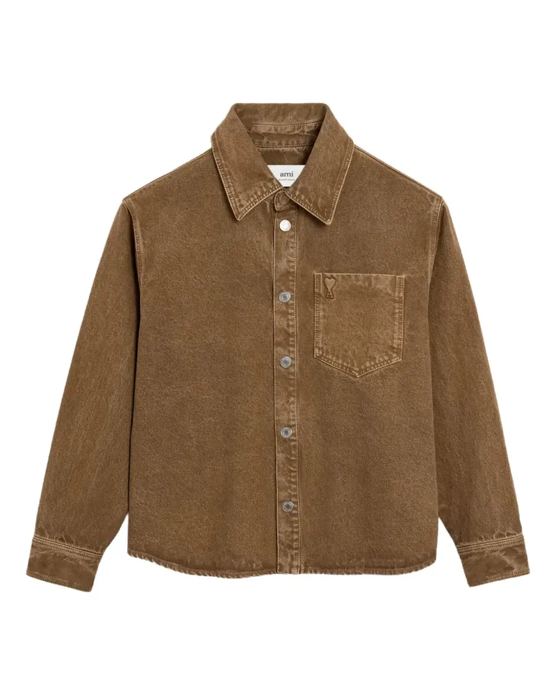 AMI Paris Ami de Coeur Hemdjacke - Braun Braun