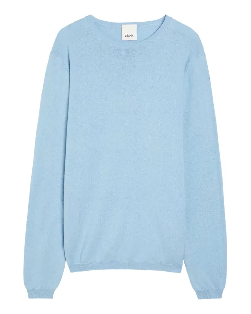 ALLUDE long-sleeve crew-neck cashmere sweater - Blau Blau