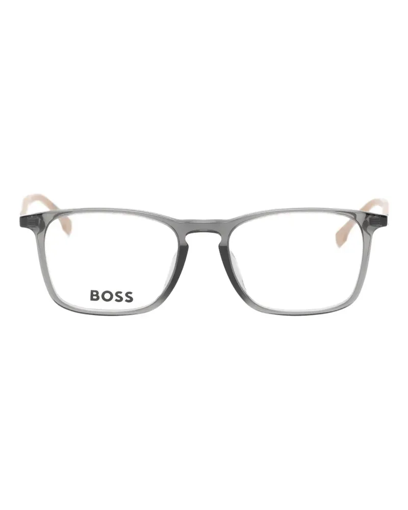 HUGO BOSS rectangle-frame glasses - Grau Grau