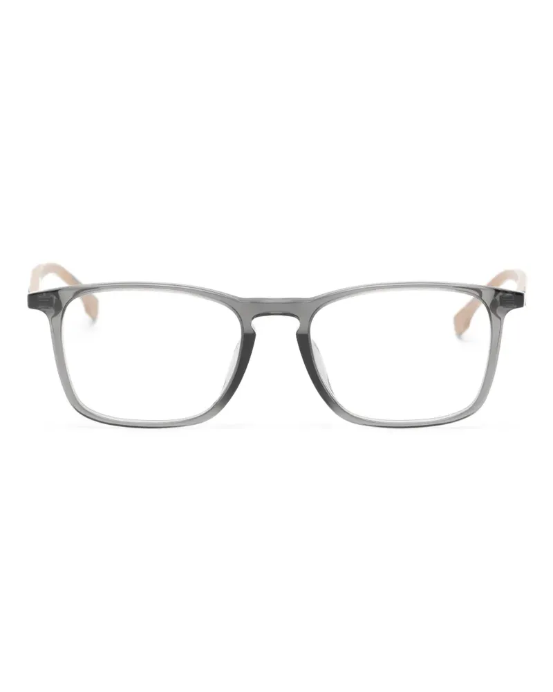 HUGO BOSS rectangle-frame glasses - Grau Grau