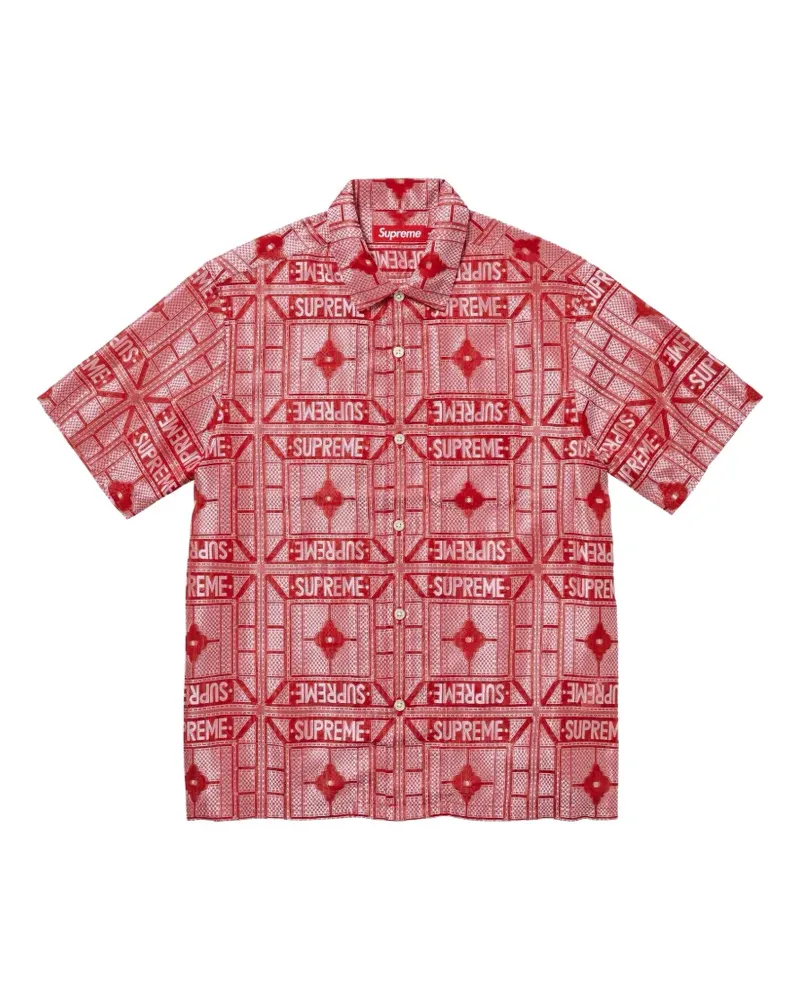 Supreme Being Tray jacquard shirt - Rot Rot