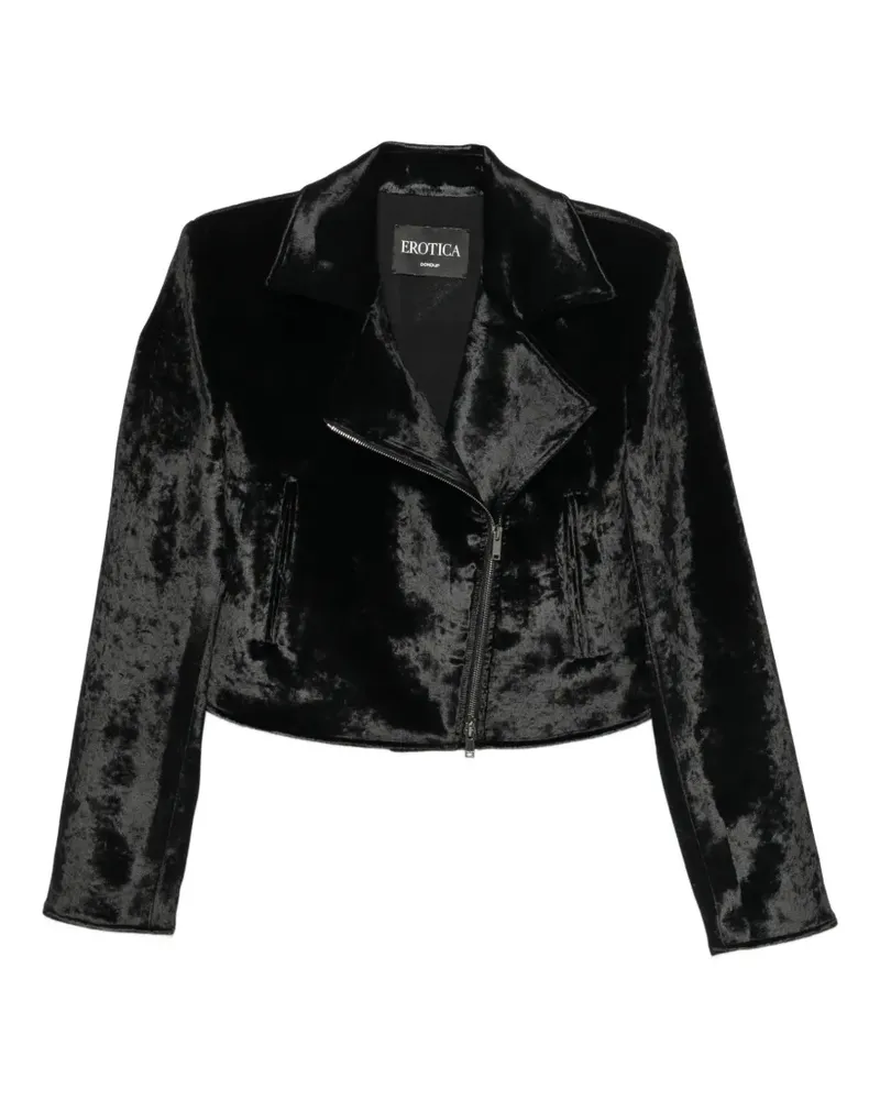 Dondup zip-up biker jacket - Schwarz Schwarz