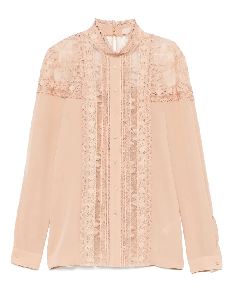 Elie Saab Hemd mit Schnürung - Nude Nude