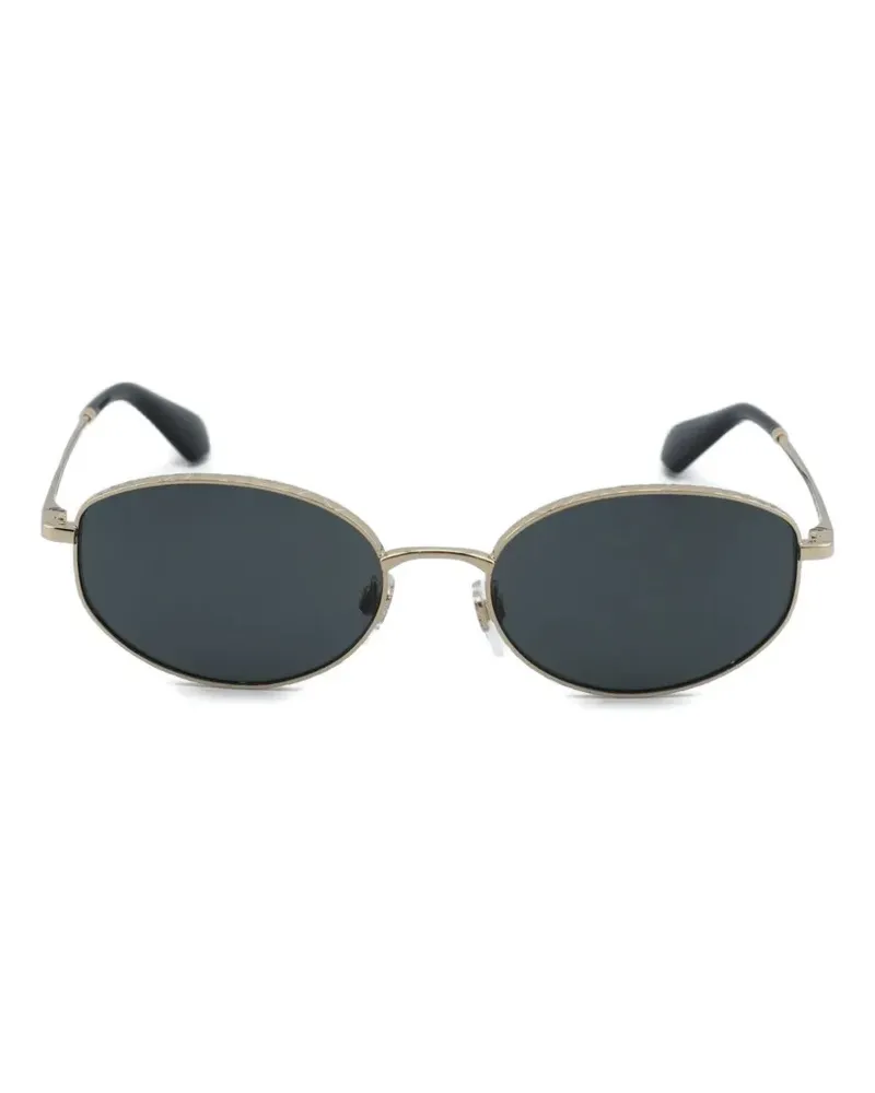 Burberry oval-frame sunglasses - Gold Gold