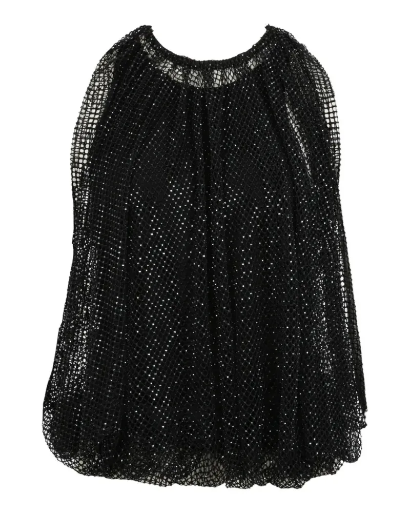 SPORTMAX Nodo Oberteil mit Kristallen - Schwarz Schwarz