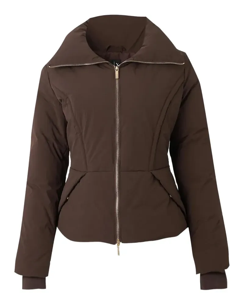 Armani Exchange Gefütterte Jacke mit Stehkragen - Braun Braun