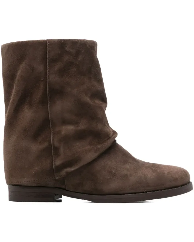 Julie Dee Stiefel aus Wildleder - Braun Braun