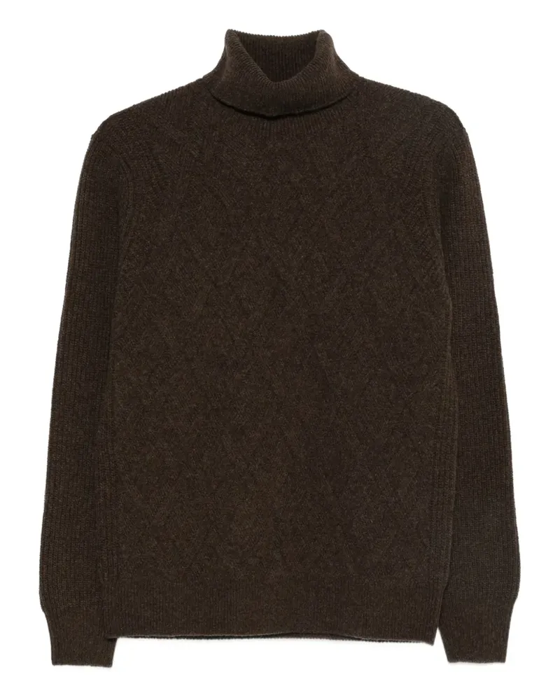 BARBA Pullover mit Rollkragen - Braun Braun