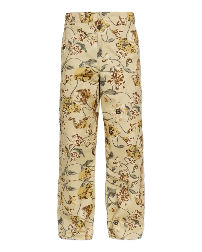 Kenzo Jeans mit Blumenprint - Nude Nude