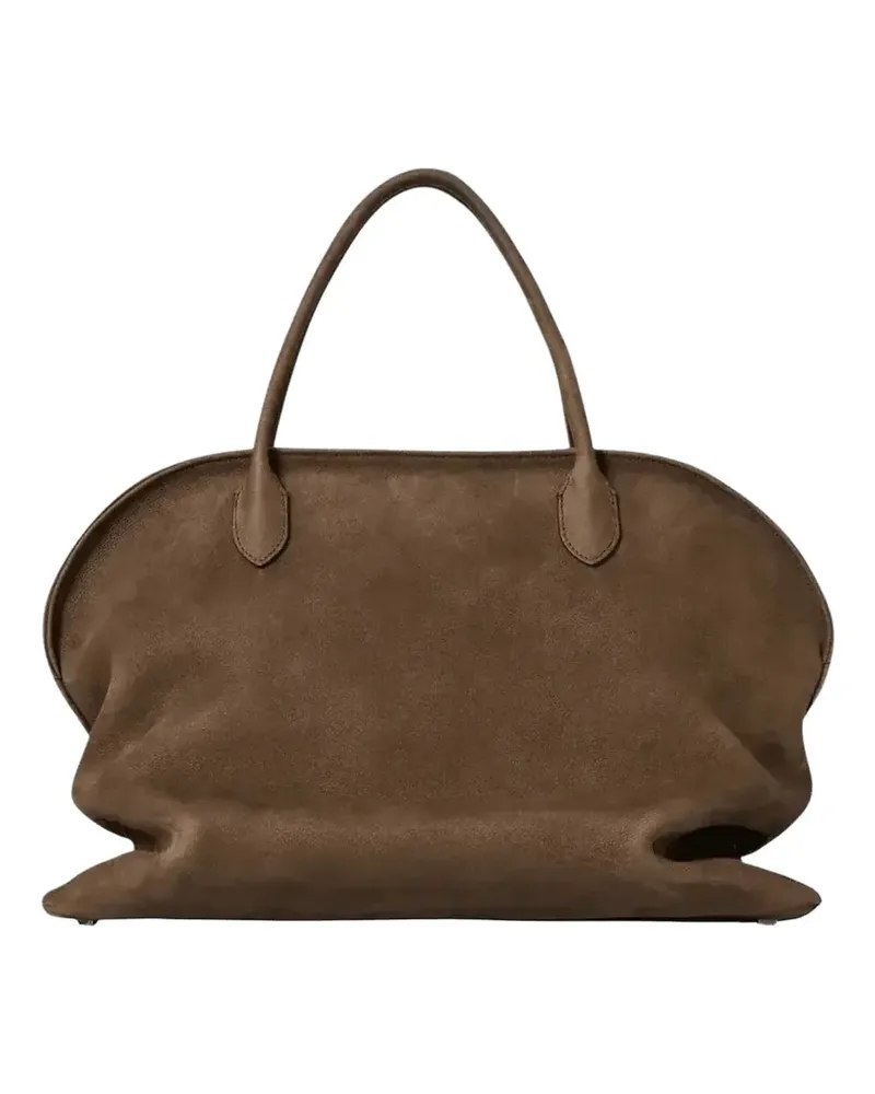 The Row 15 Agnes leather tote bag - Braun Braun