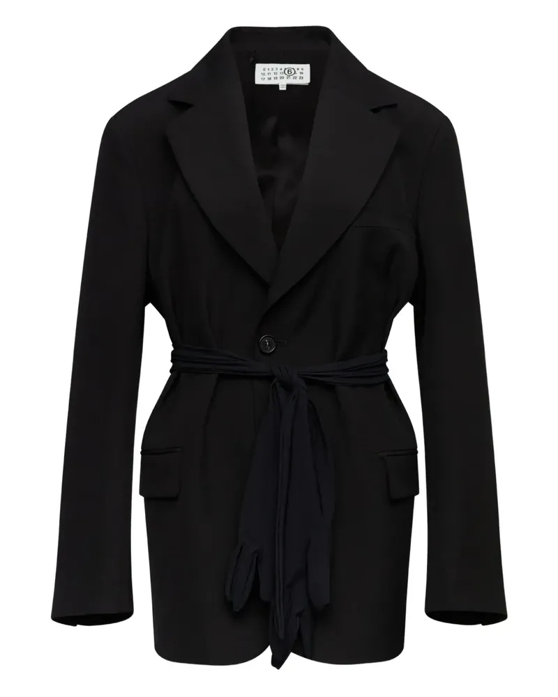 Maison Margiela Jacke mit Schnürung - Schwarz Schwarz