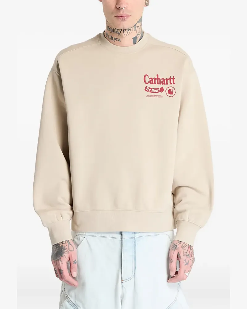 Carhartt WIP Sweatshirt mit grafischem Print - Nude Nude