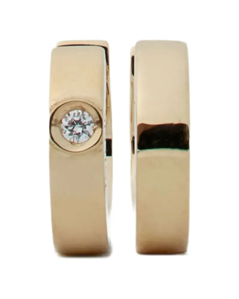 Totême Creolen mit Diamanten - Gold Gold