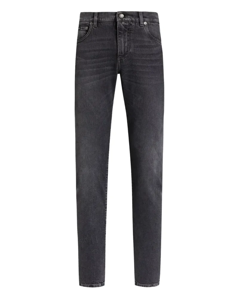Dolce & Gabbana Jeans mit Logo-Applikation - Grau Grau