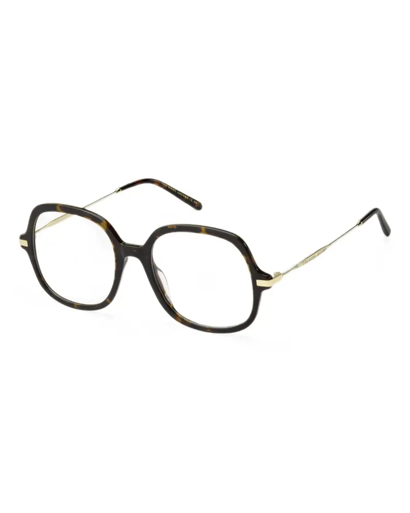 Marc Jacobs Geometrische Brille in Schildpattoptik - Braun Braun