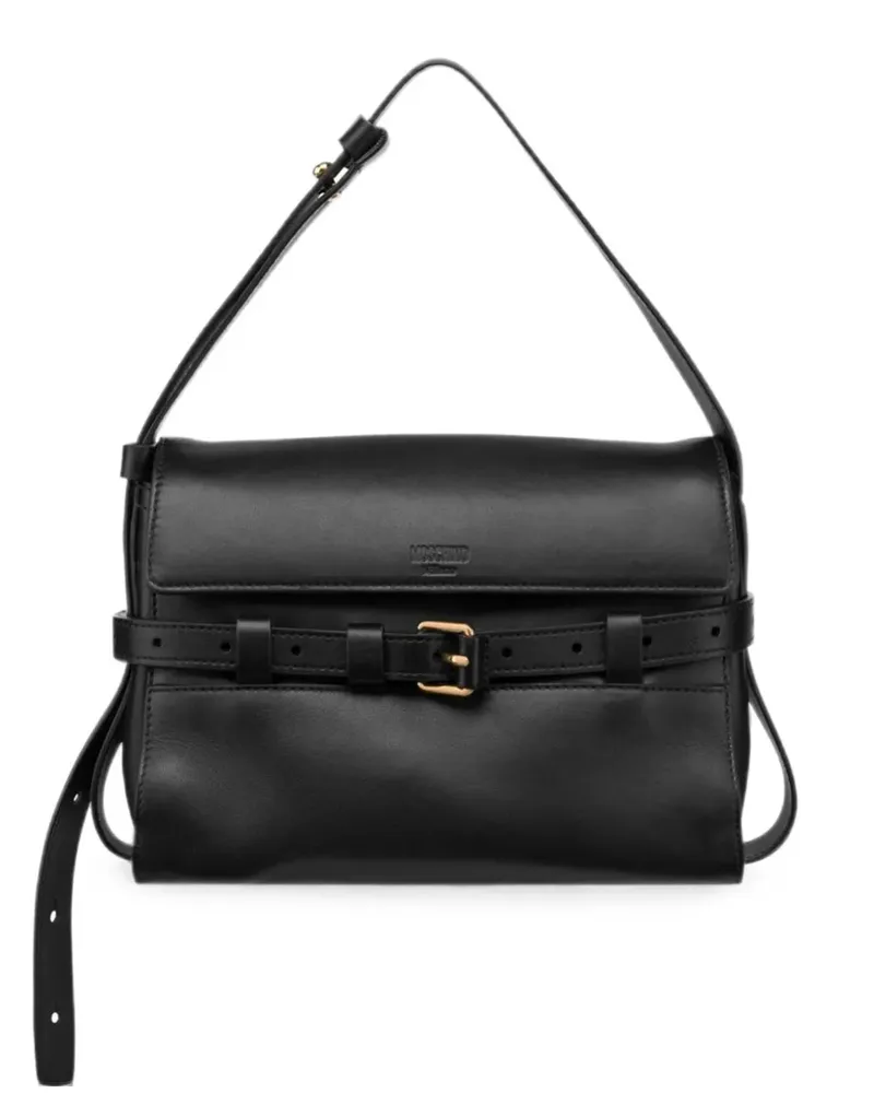Moschino Tie Me Schultertasche - Schwarz Schwarz