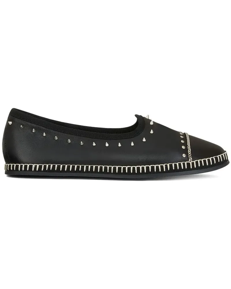 Giuseppe Zanotti Otium Loafer mit Nieten - Schwarz Schwarz