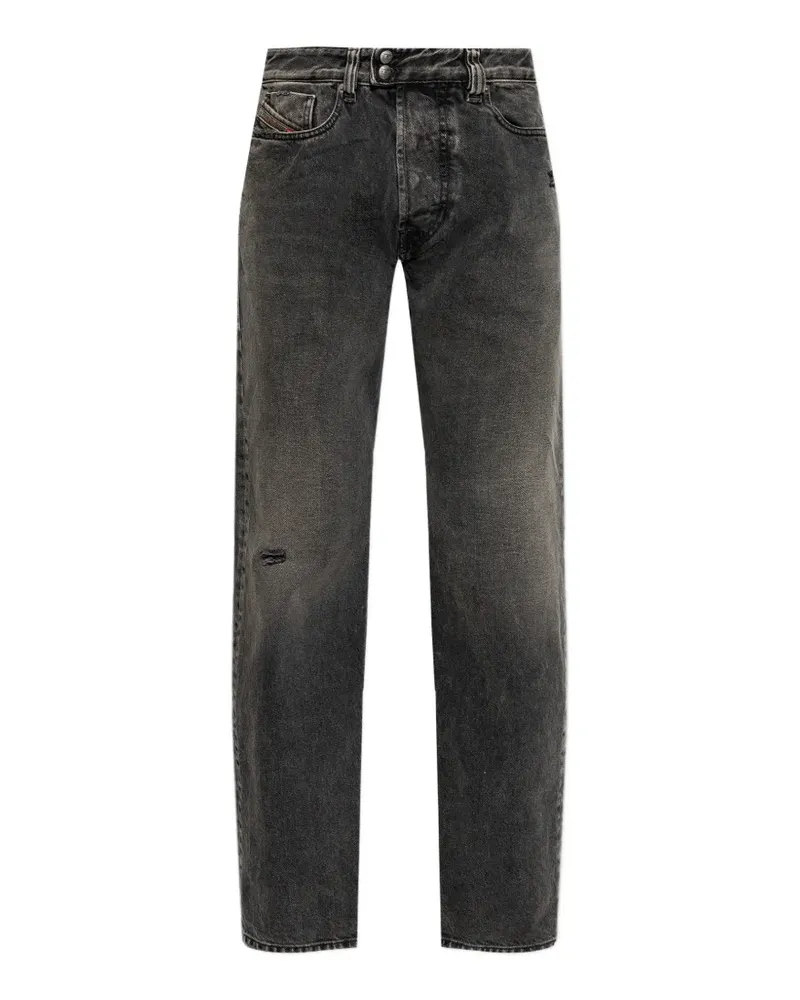 Diesel 1980 D-EEPER-RA Jeans im Distressed-Look - Grau Grau
