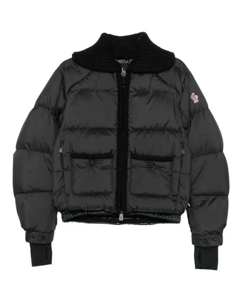 Moncler Jolie quilted wool-trim puffer jacket - Schwarz Schwarz