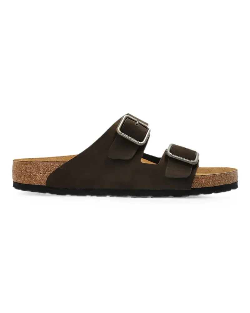 Birkenstock Arizona Pantoletten mit Schnallen - Braun Braun