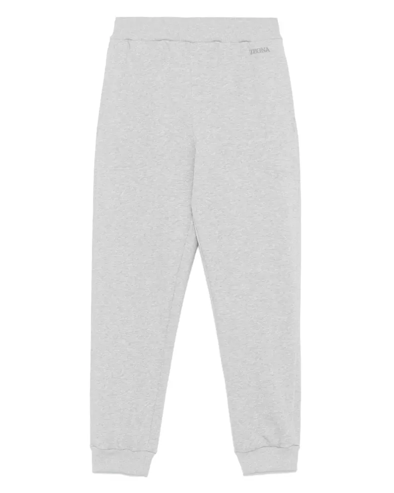 Ermenegildo Zegna Jogginghose mit Logo-Stickerei - Grau Grau