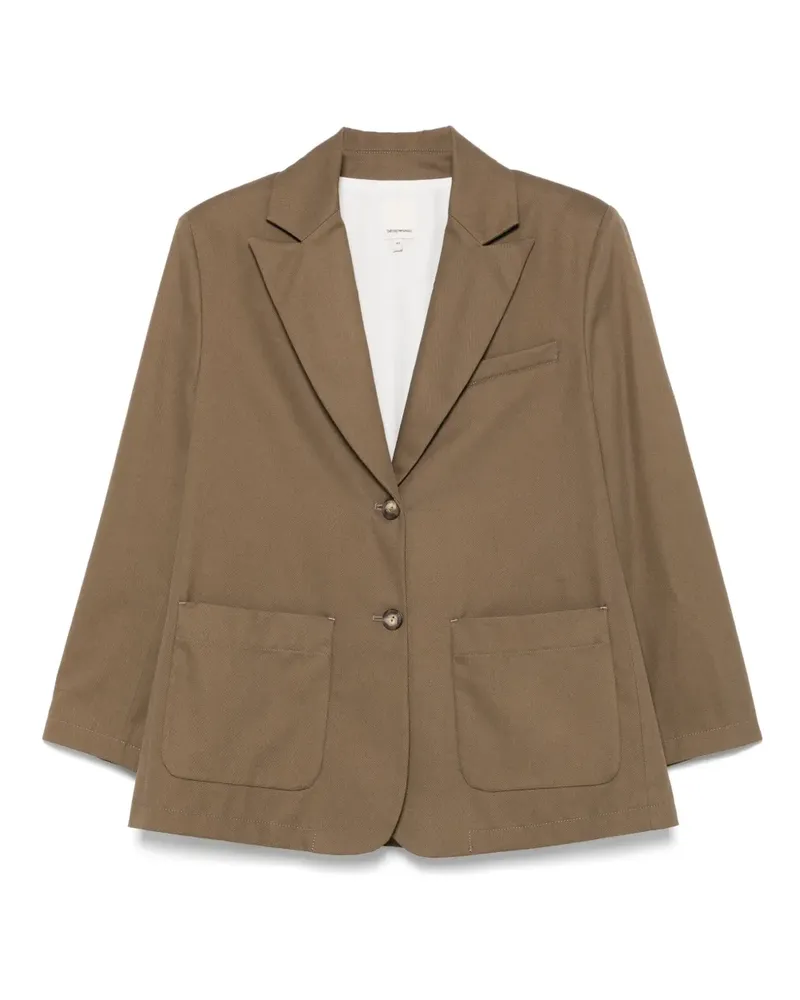 Emporio Armani Sakko aus Gabardine - Grün Grün