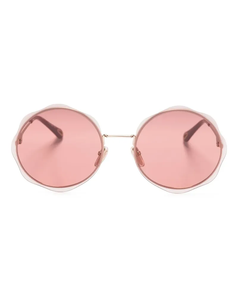 Chloé Runde Honoré Sonnenbrille - Rot Rot