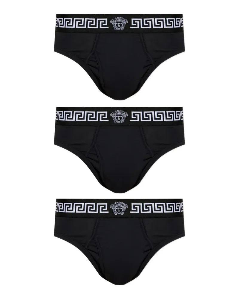 Versace medusa-graphic briefs (set of three) - Schwarz Schwarz