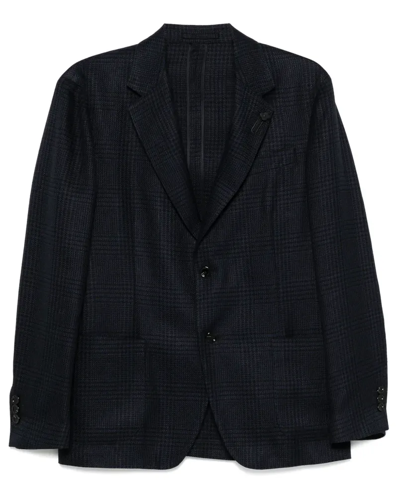 LARDINI Kariertes Sakko - Blau Blau