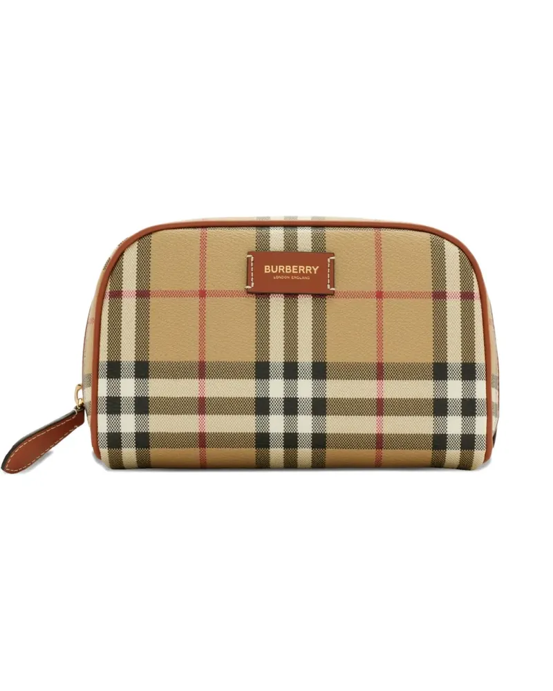 Burberry Kleine Check Clutch - Nude Nude