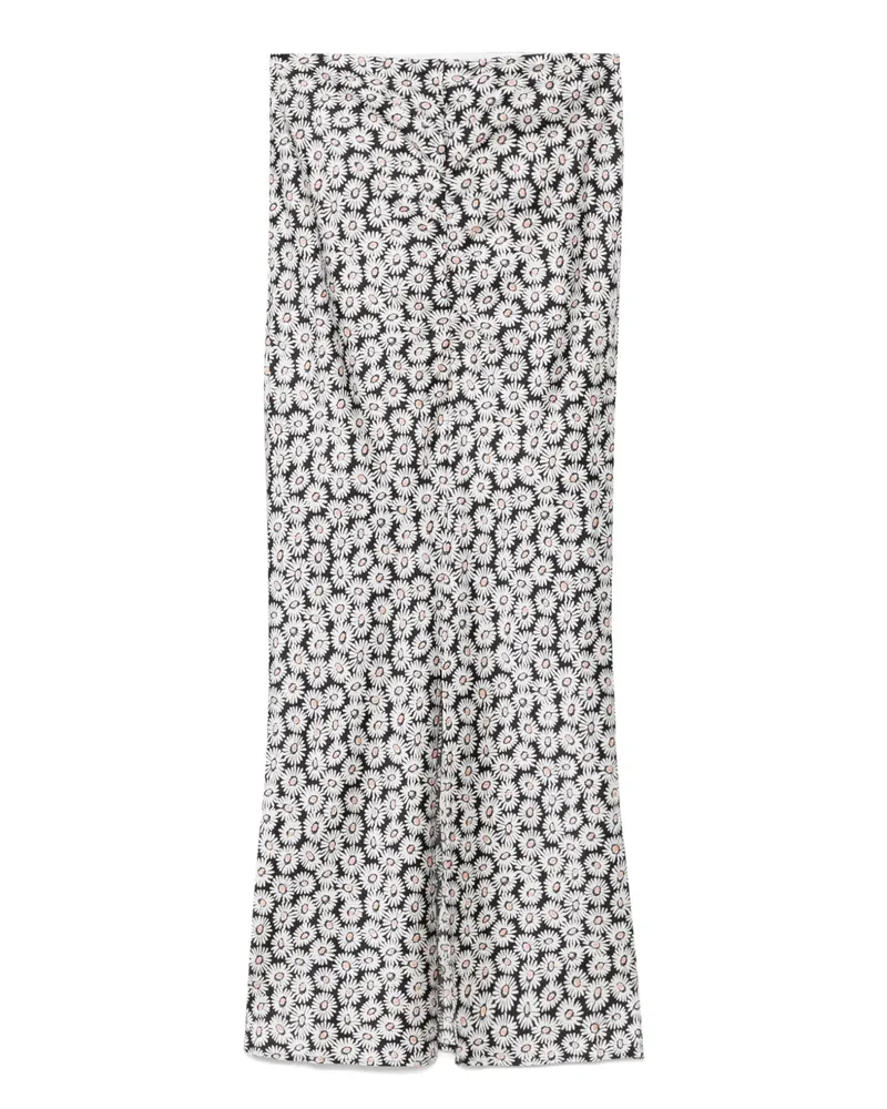 HUGO BOSS Maxirock mit Blumen-Print - Schwarz Schwarz