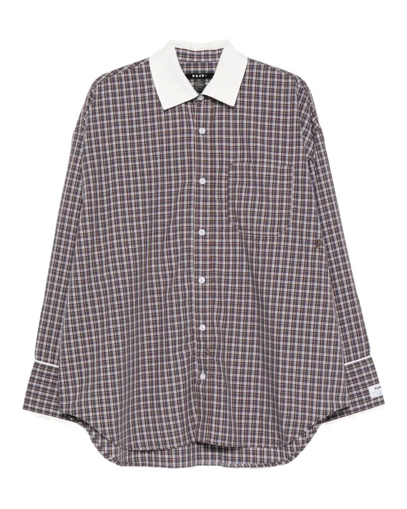 ksubi Astra plaid shirt - Braun Braun