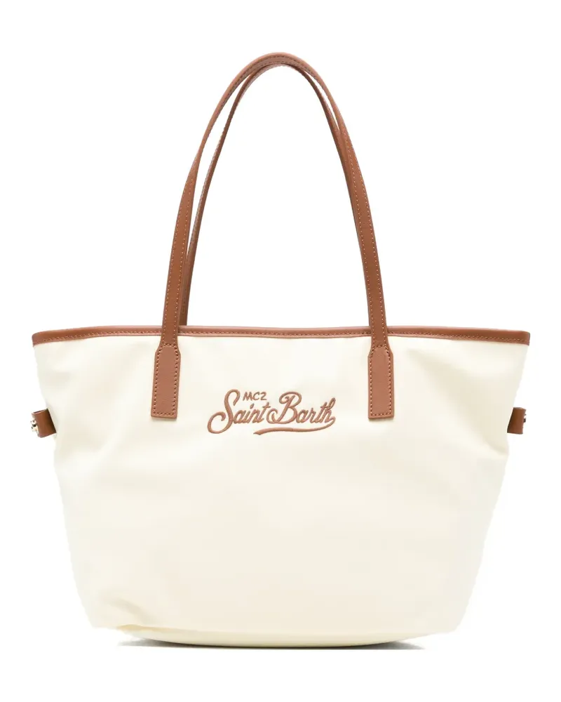 MC2 Saint Barth Shopper mit Logo-Stickerei - Gelb Gelb