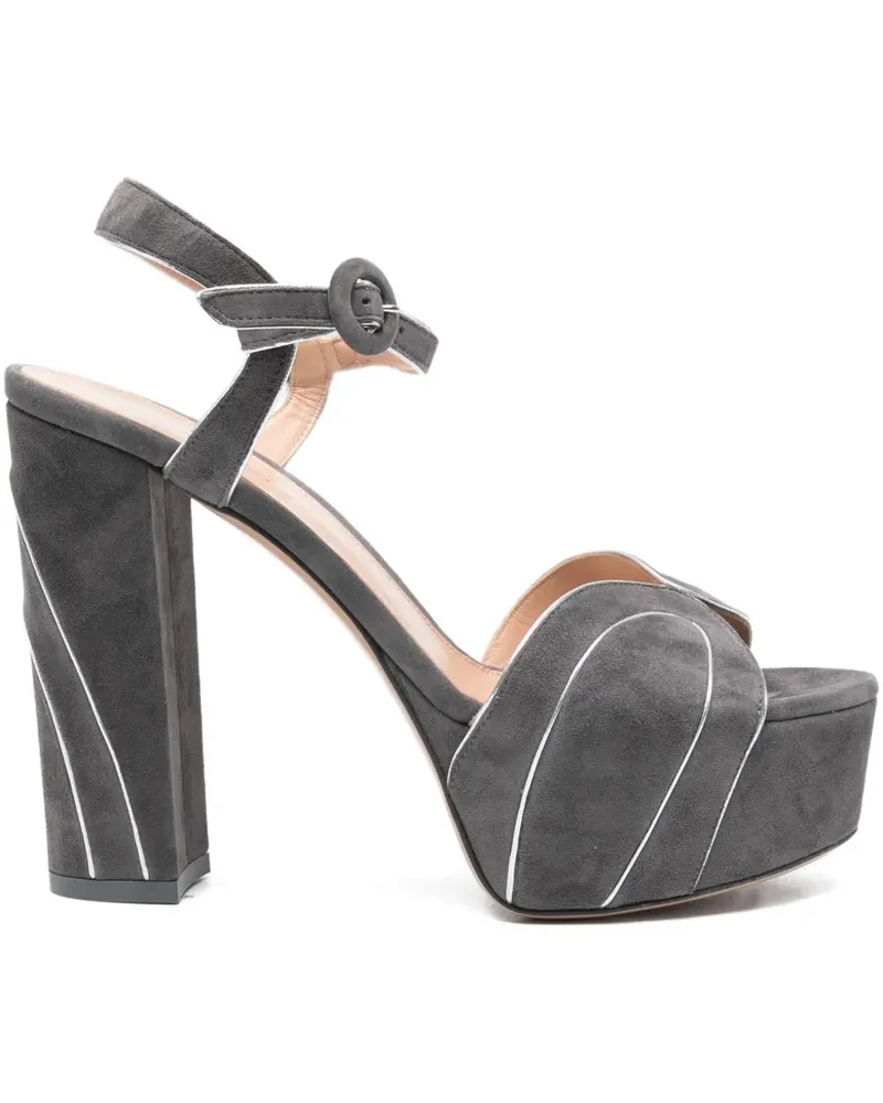 Gianvito Rossi Sandalen aus Wildleder - Grau Grau