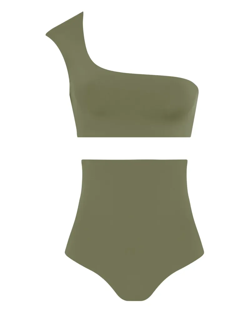 Lygia & Nanny Asymmetrischer Marjory Bikini - Grün Grün