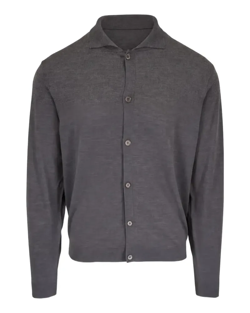 Peter Millar Geknöpfter Cardigan - Grau Grau