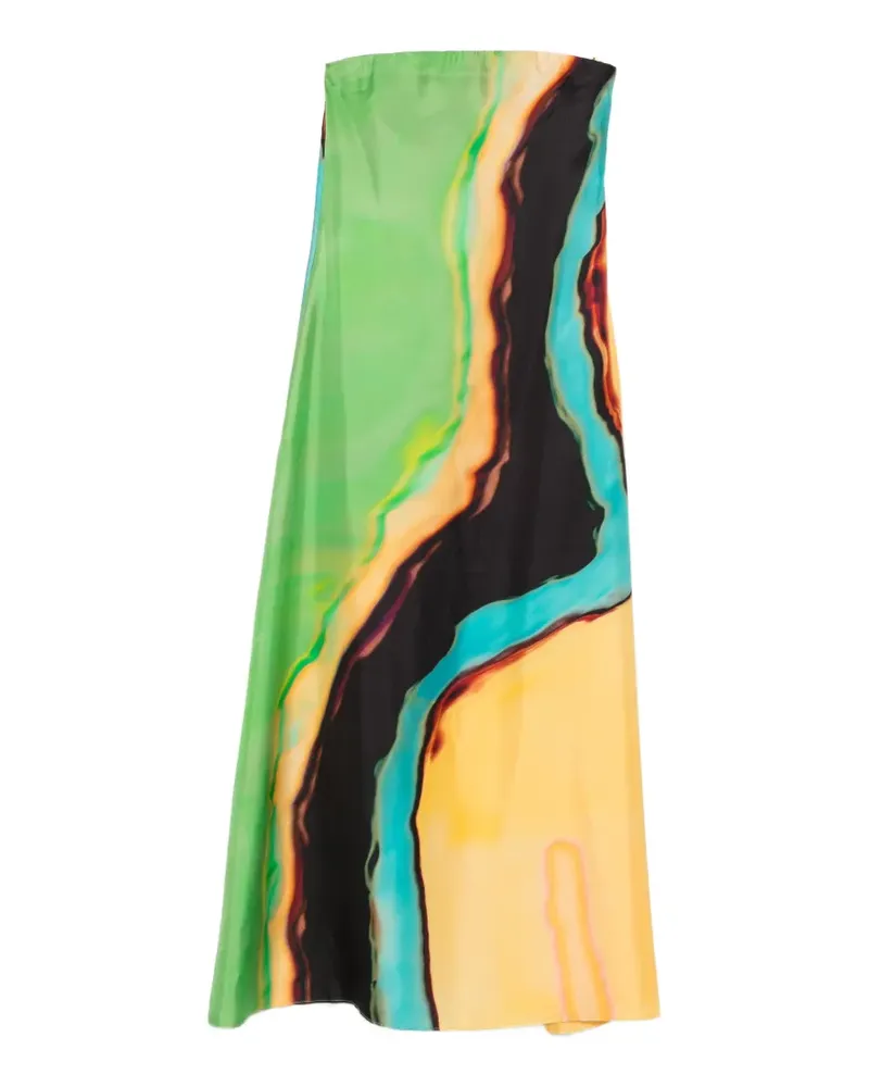 Christopher Esber Aura strapless maxi dress - Orange Orange