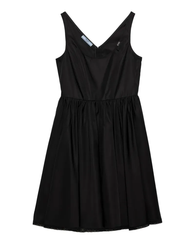 Prada Re-Nylon mini-dress - Schwarz Schwarz