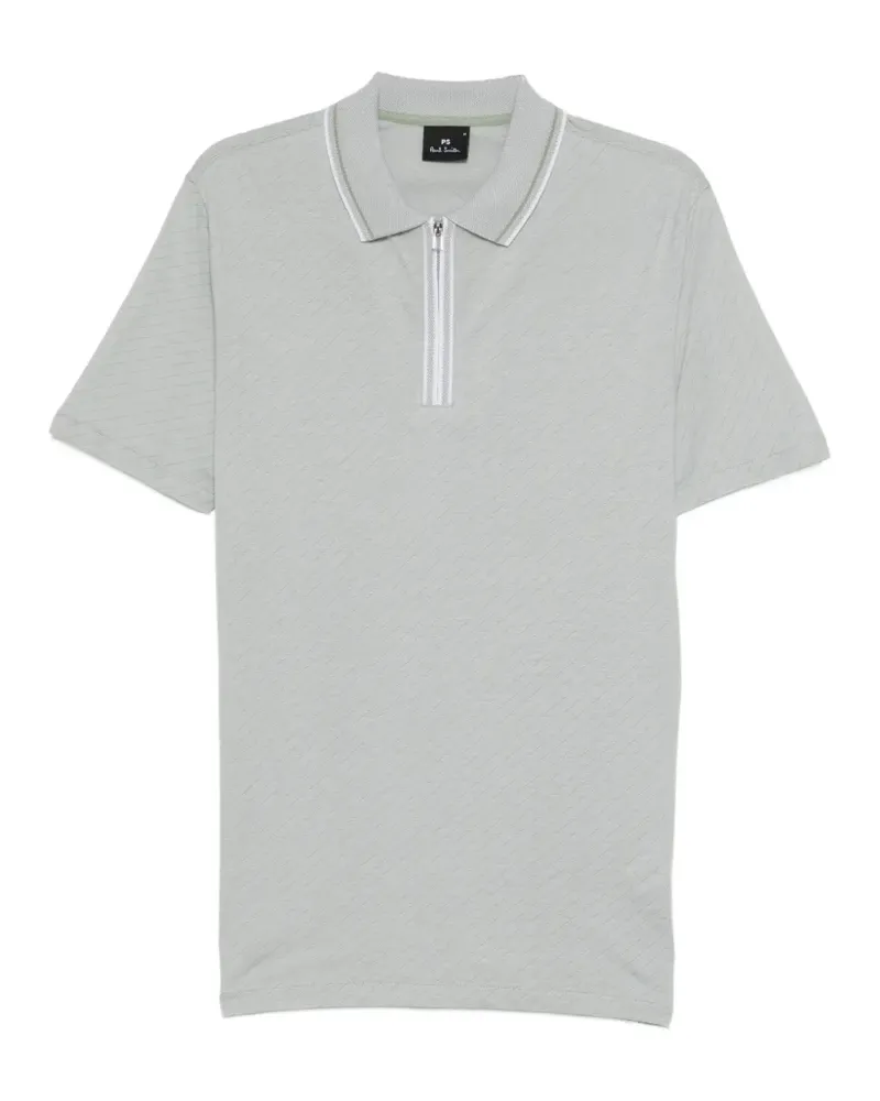 Paul Smith ribbed polo shirt - Grau Grau