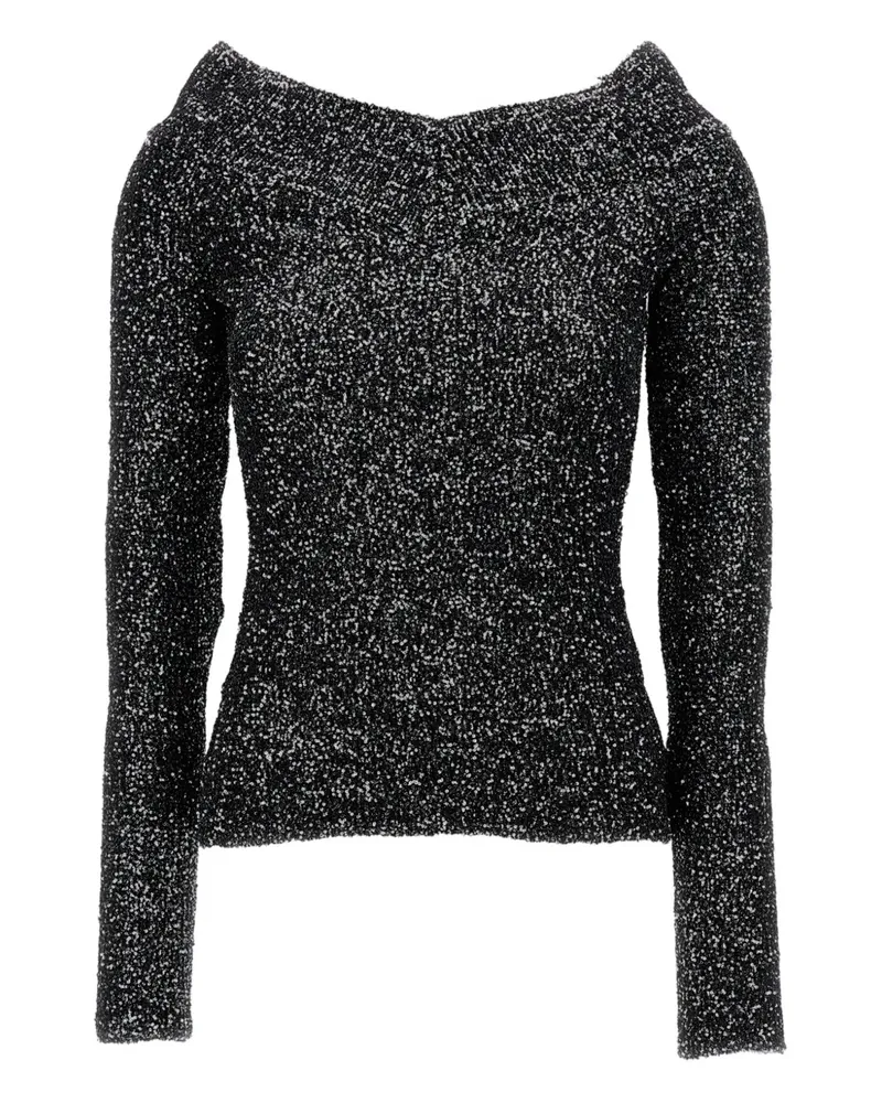 Stella McCartney Pullover mit Pailletten - Schwarz Schwarz