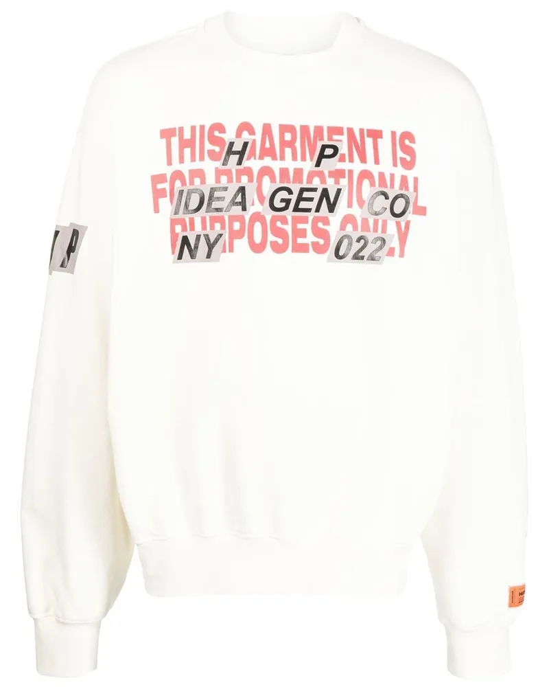 Heron Preston Sweatshirt mit Slogan-Print Weiß