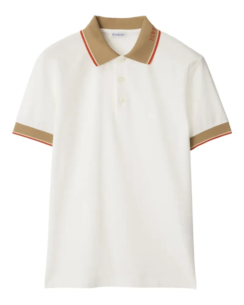 Burberry Klassisches Poloshirt - Weiß Weiß