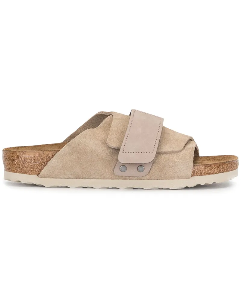 Birkenstock Sandalen mit Klettverschluss - Nude Nude