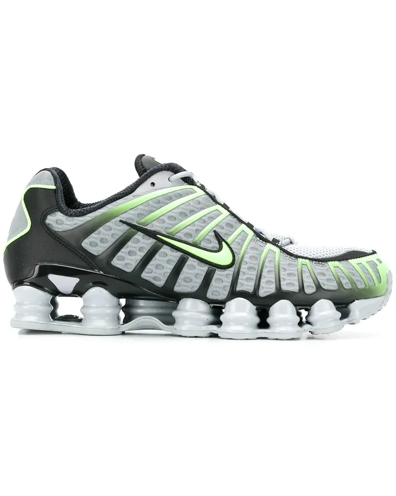 Nike Shox' Sneakers mit Netzeinsatz - Grau Grau