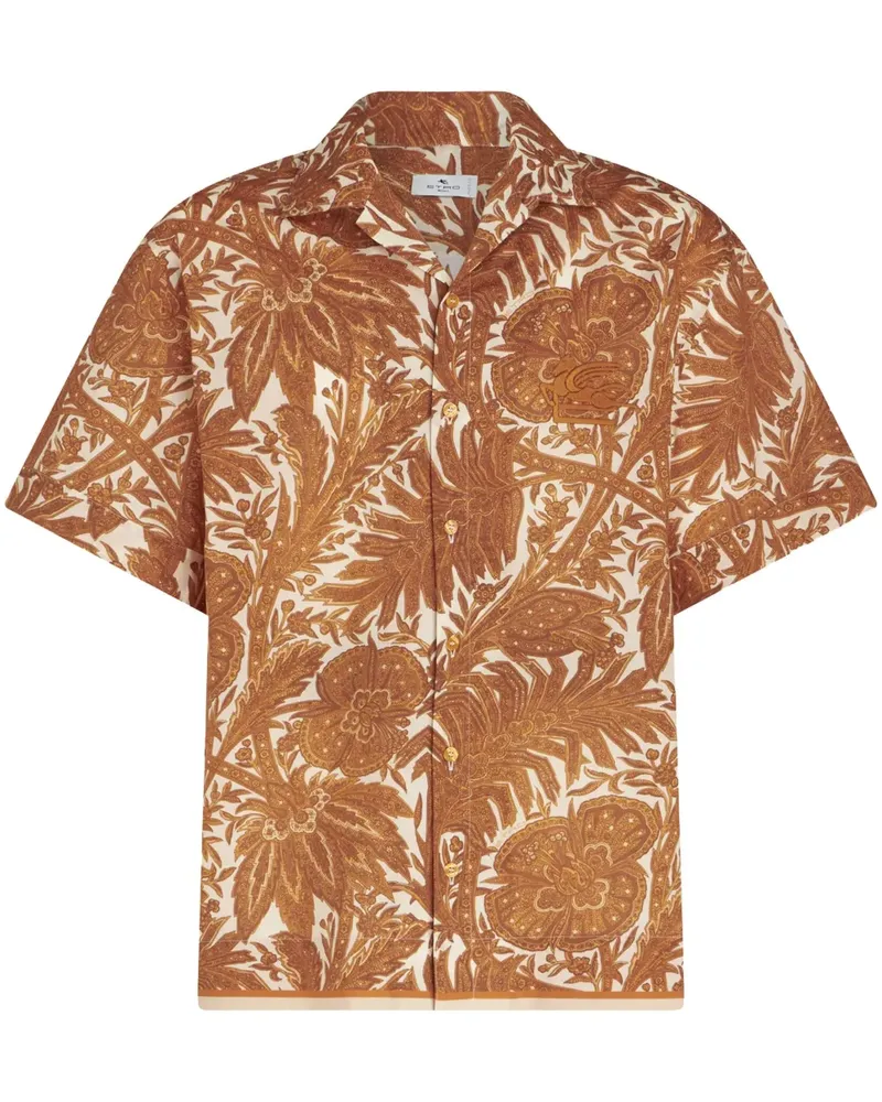 Etro Hemd mit Logo-Stickerei - Nude Nude