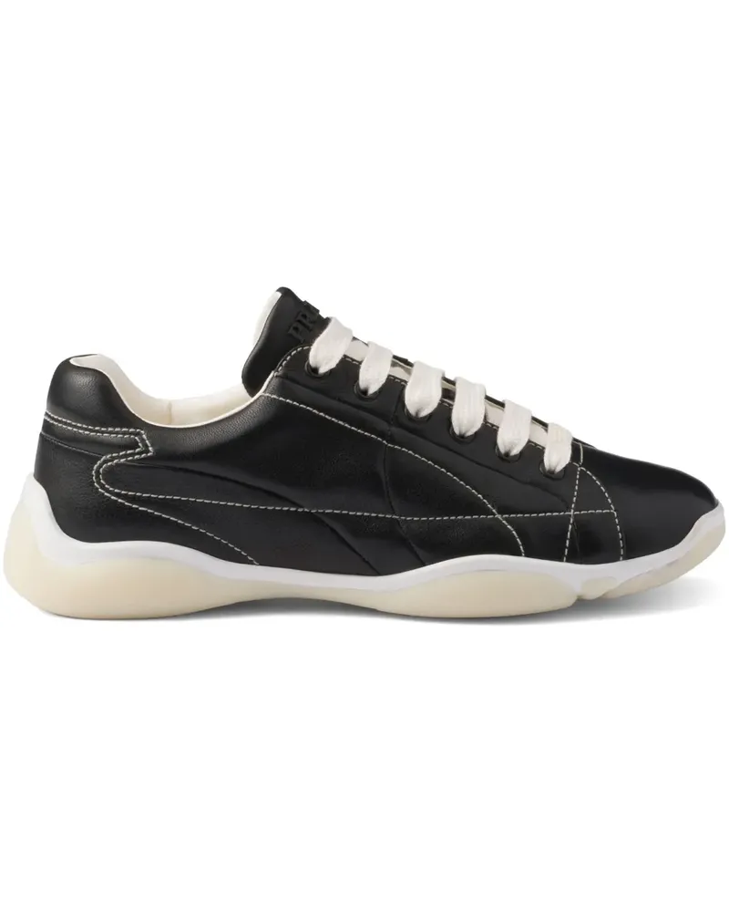 Prada Sneakers mit Schnürung - Schwarz Schwarz