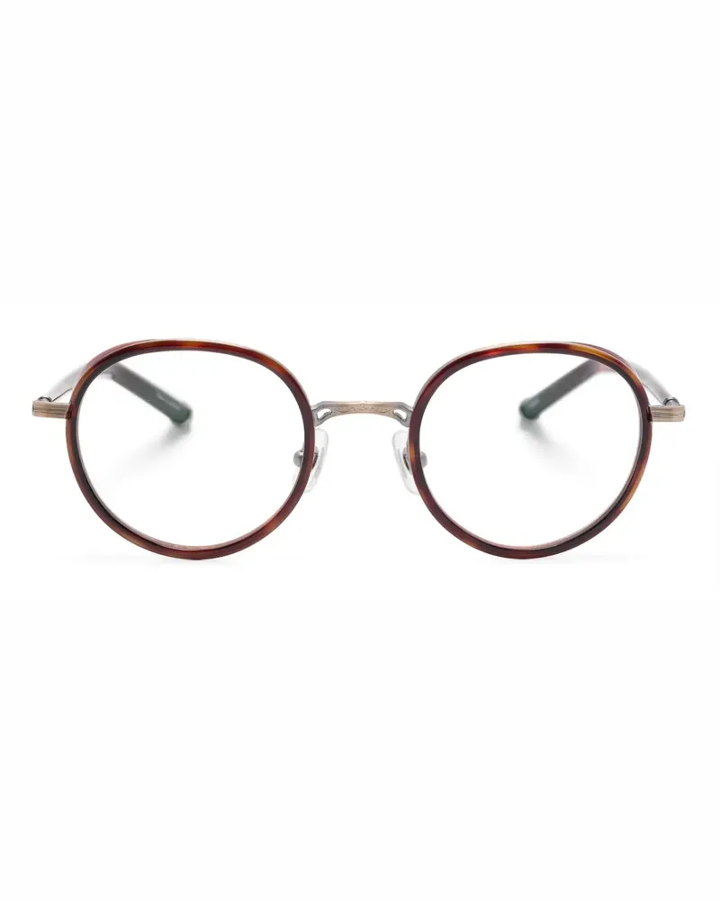 MATSUDA Brille mit rundem Gestell - Braun Braun