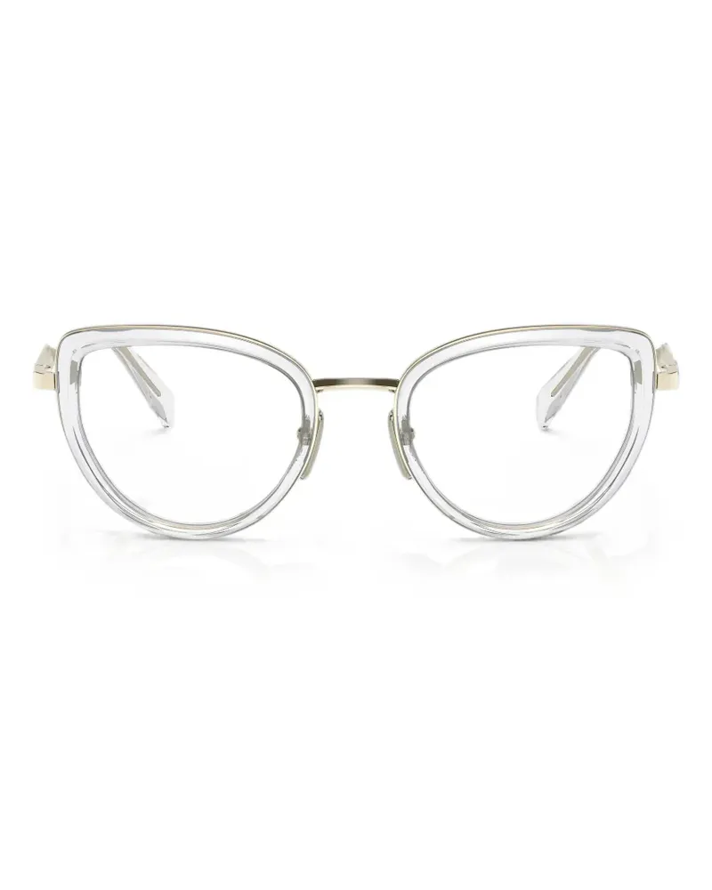 Prada cat-eye-frame glasses - Weiß Weiß
