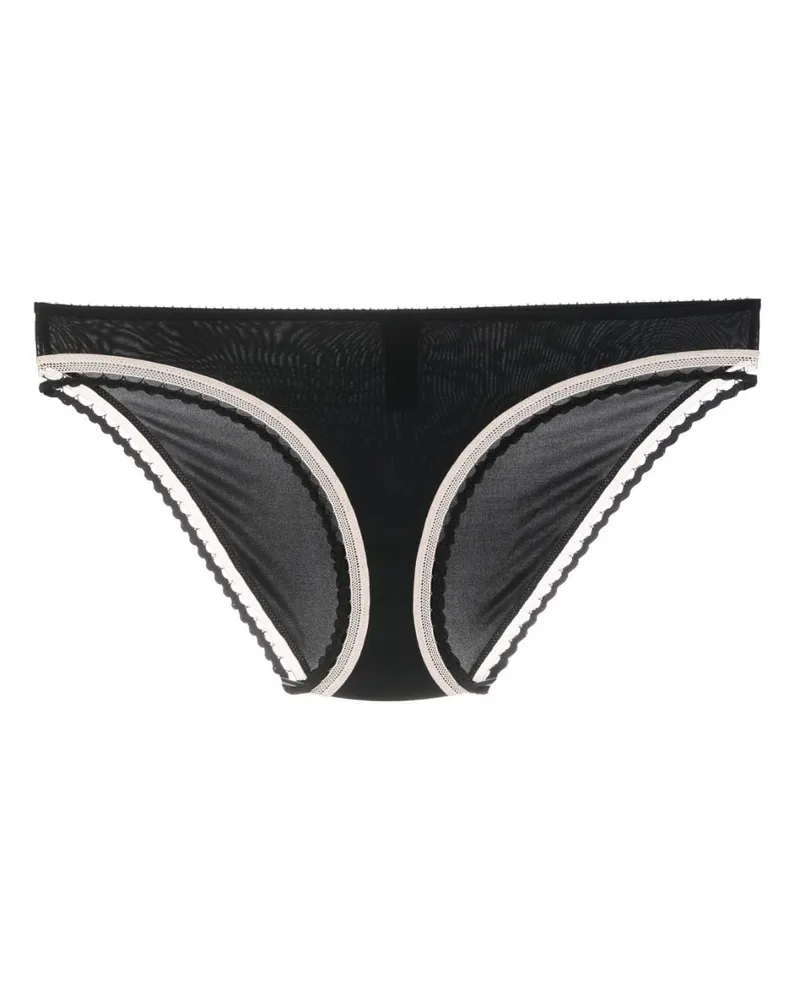 Eres Slip aus Spitze - Schwarz Schwarz